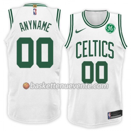 Maillot Basket Boston Celtics Personnalisé Nike 2017-18 Blanc Swingman - Homme